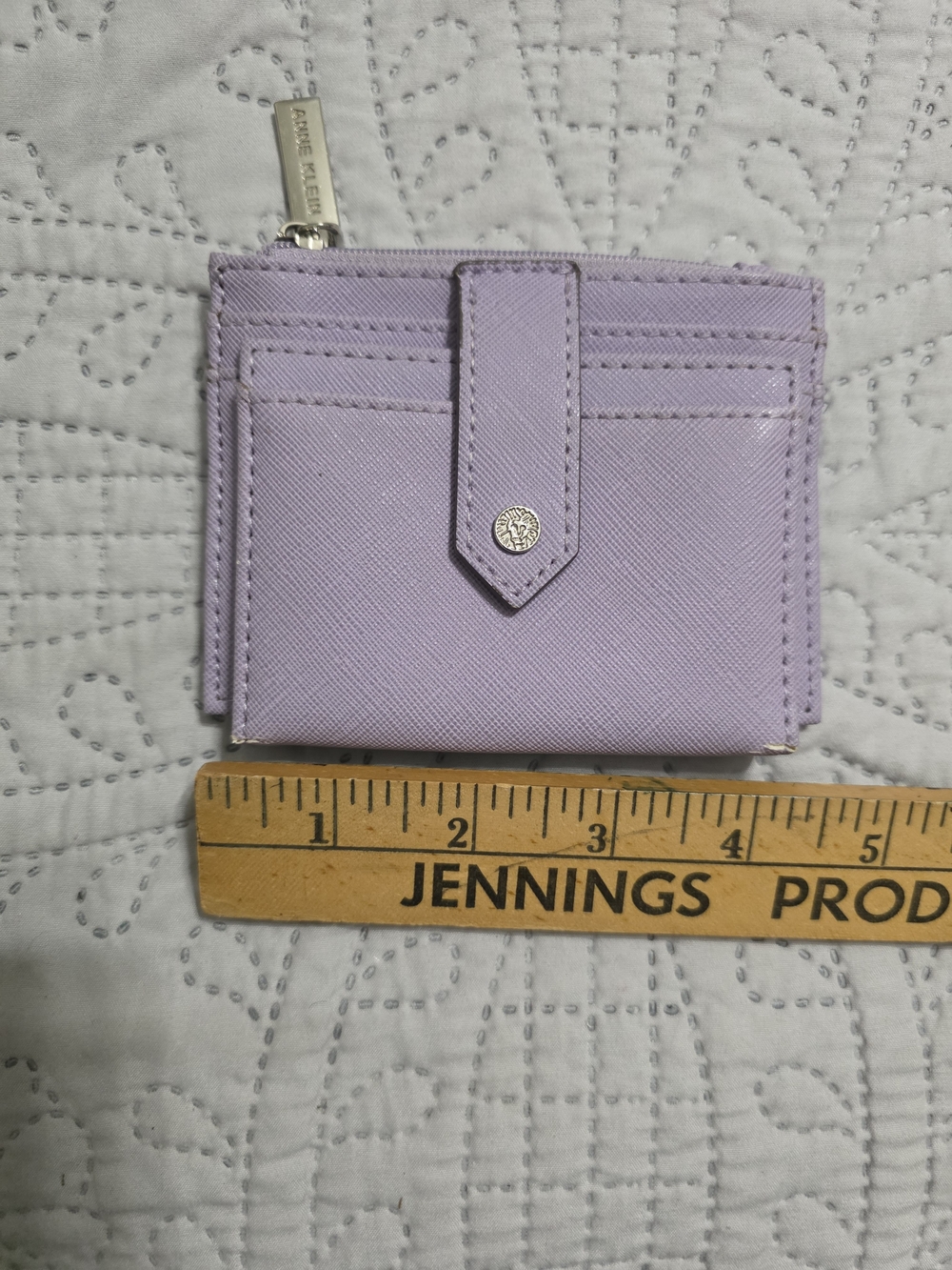 Anne Klein Lavender Compact Card Case Wallet
